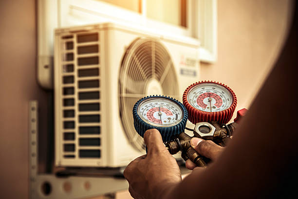 Professional Hvac technician working in Mango, FL